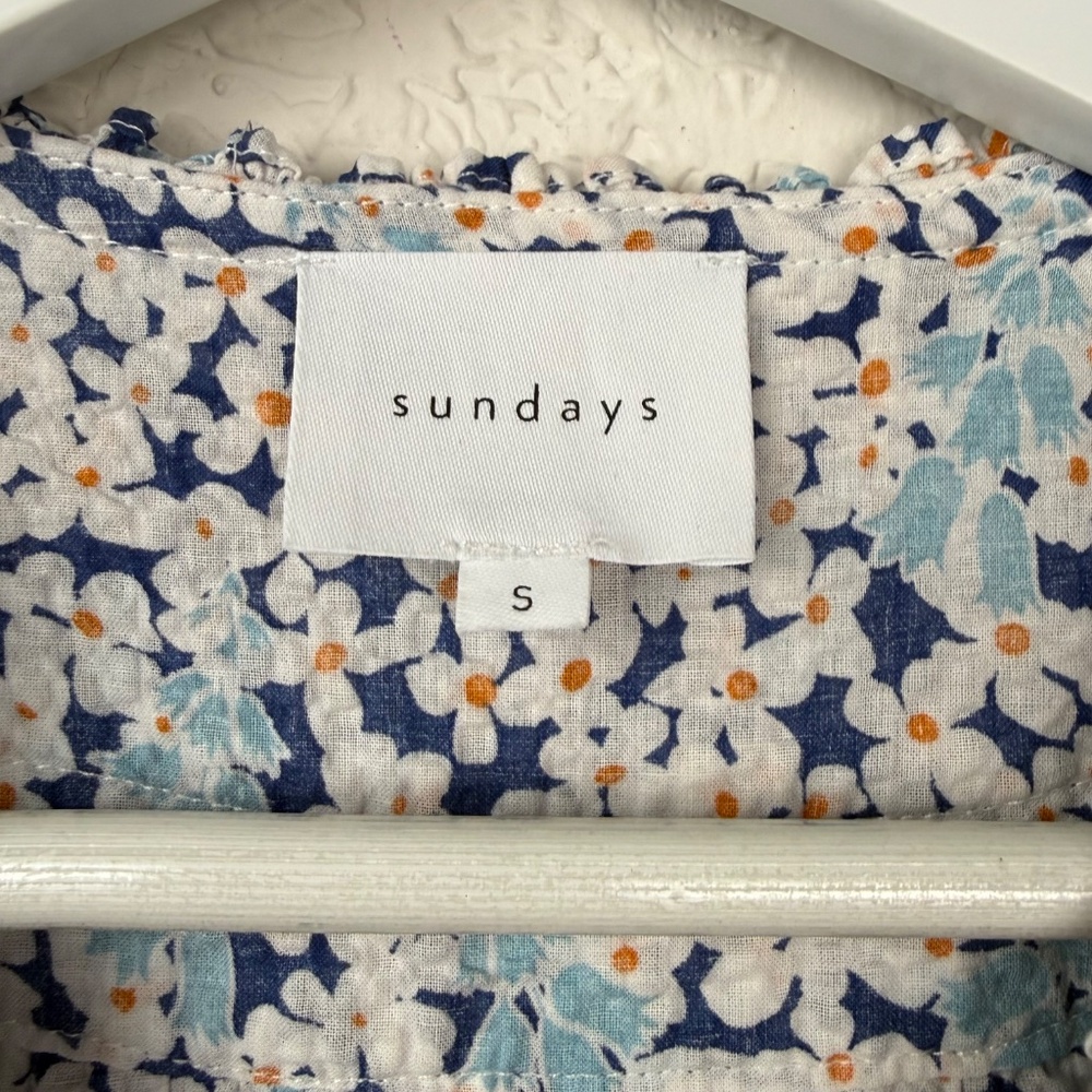 *We Are Sundays Womens Indigo Blue Floral Harley Romper Small - Picture 4 of 14